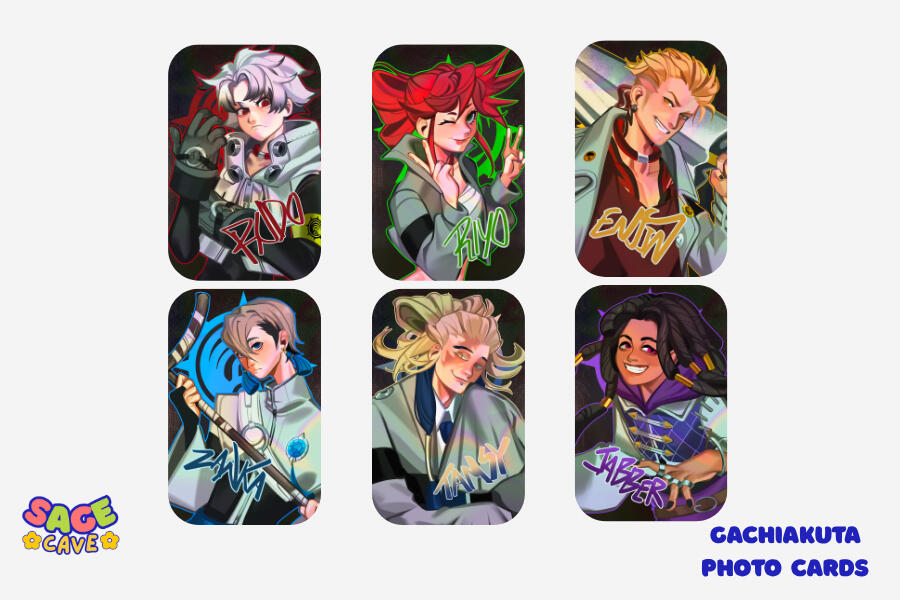 Gachiakuta Photo cards mockup